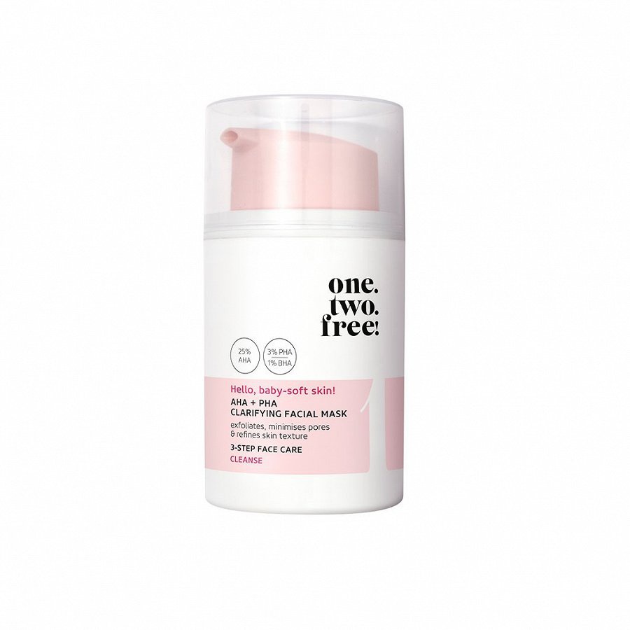 one.two.free! AHA + PHA Clarifying Facial Mask