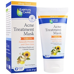 Earth’s Care Acne Treatment Mask, Sulfur 5%