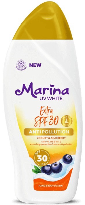 Marina UV White Extra SPF 30 PA++ Anti Pollution Yoghurt & Acai Berry