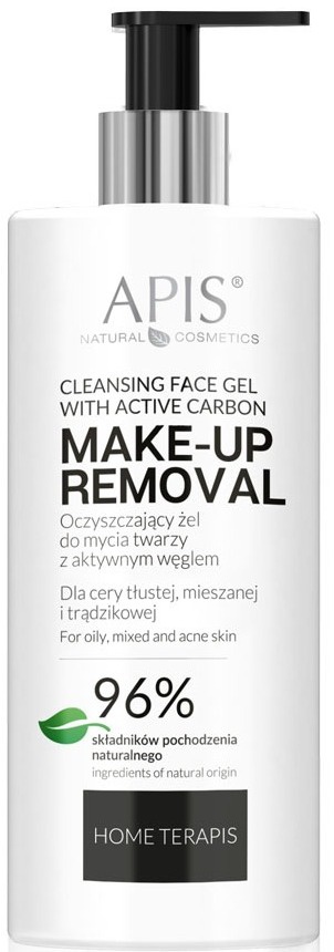 APIS Make-Up Removal Cleansing Face Gel With Active Carbon
