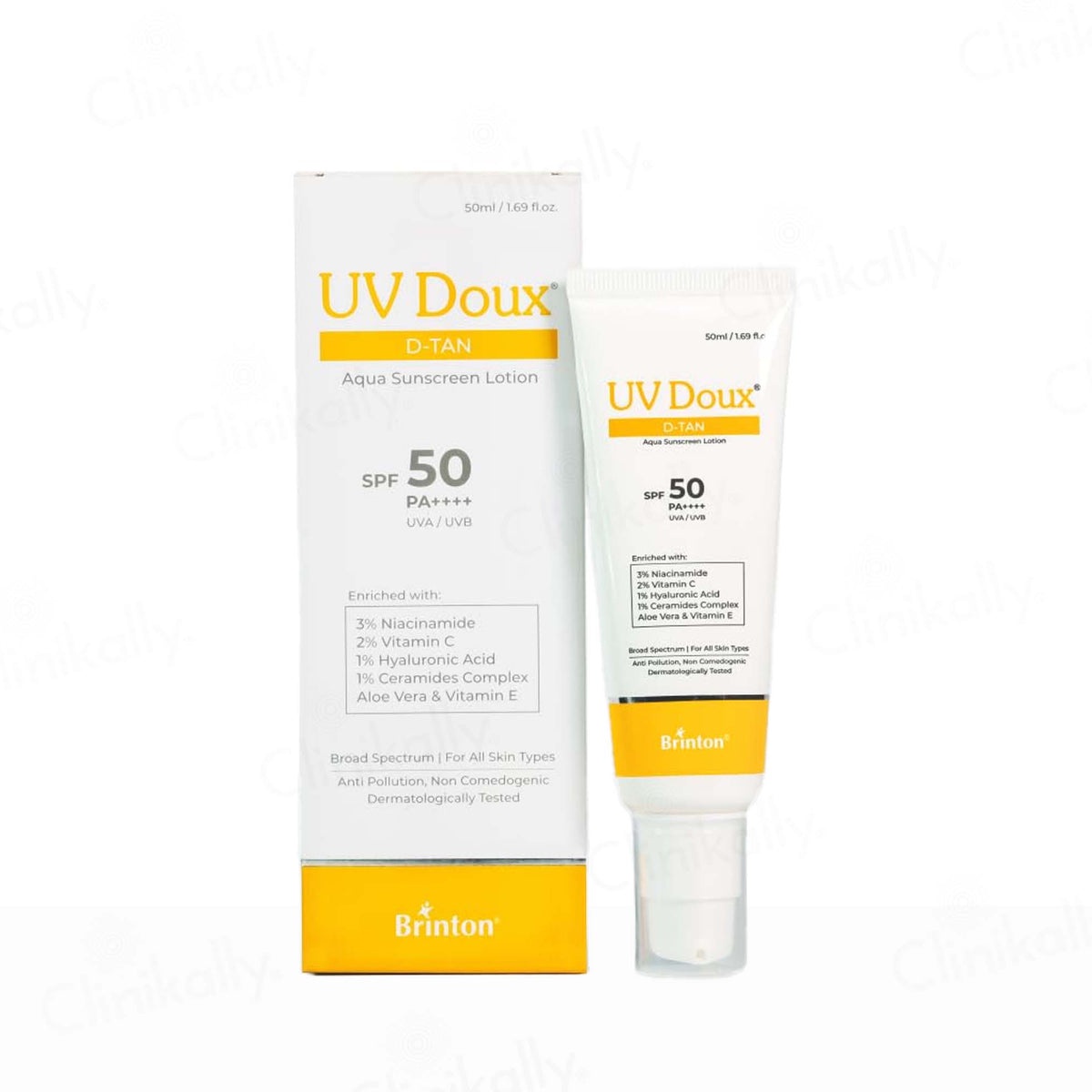 Brinton health UV Doux De-tan Aqua Gel Sunscreen