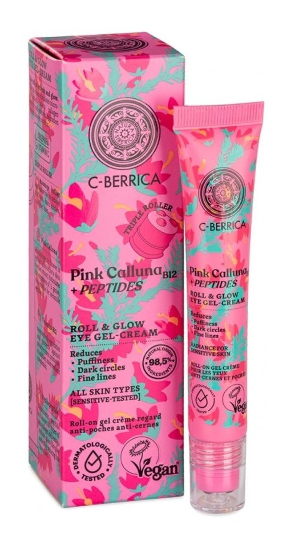 Natura Siberica C-Berrica Pink Calluna Roll & Glow Eye Gel-Cream