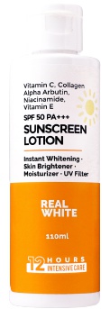 Real White SPF 50 Pa+++ Intensive Whitening Sunscreen Lotion
