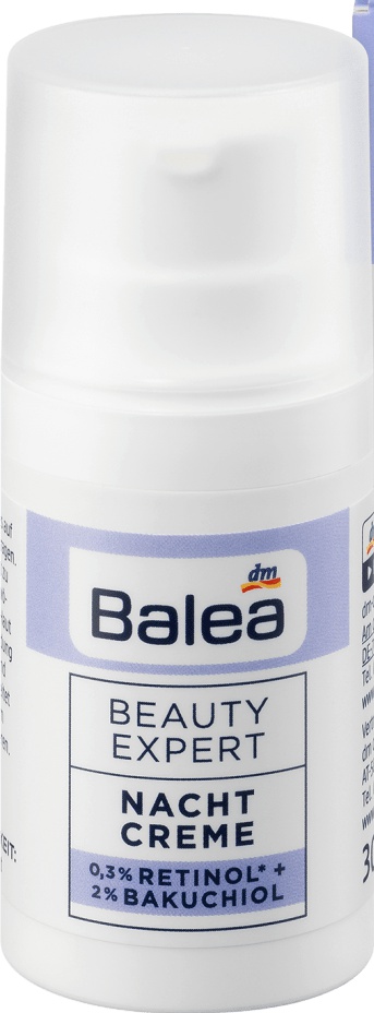 Balea Beauty Expert Nacht Creme 0 3 Retinol 2 Bakuchiol Ingredients 