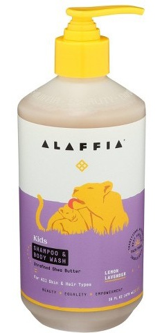 Alaffia Everyday Shea Baby & Kids Shampoo & Body Wash, Lemon Lavender