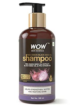 WOW skin science Red Onion Black Seed Oil Shampoo