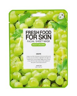 Farm Skin Fresh Food For Skin Facial Sheet Mask Grape: Moisturizing