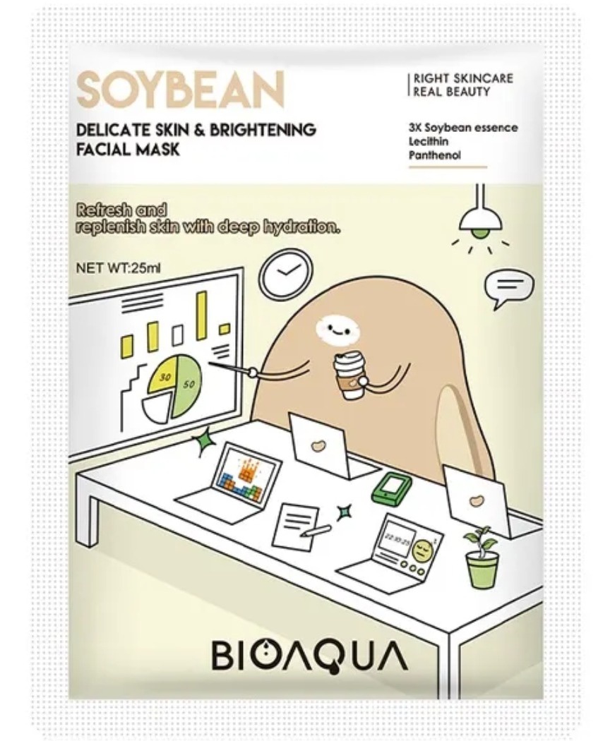BioAqua Soybean Delicate Skin & Brightening Facial Mask