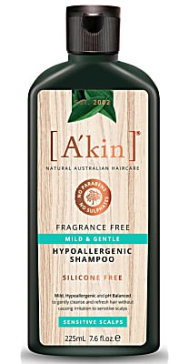 A'KIN Natural Fragrance Free Mild & Gentle Hypoallergenic Shampoo