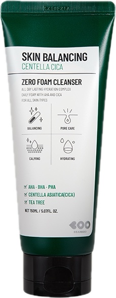 Dearboo Skin Balancing Centella Cica Zero Foam Cleanser