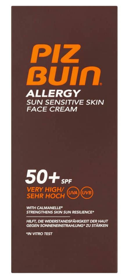 Piz Buin Allergy Facial Cream Sun Sensitive Skin - SPF 50+
