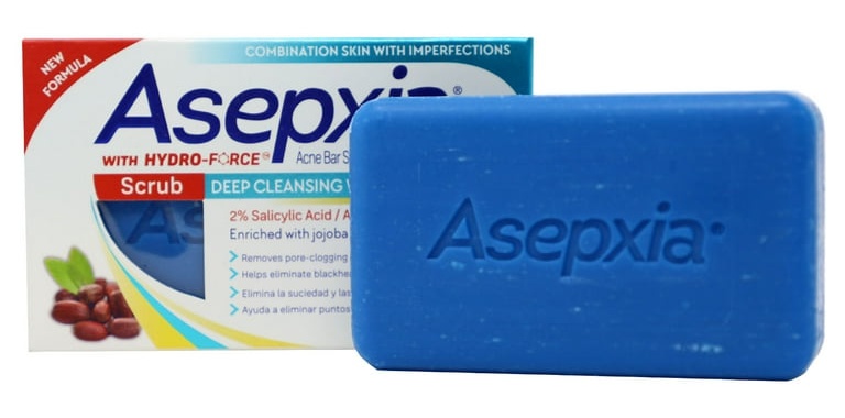 Asepxia Acne Bar Soap Deep Cleansing Without Blackheads, With 2% Salicylic Acid For Oily Skin