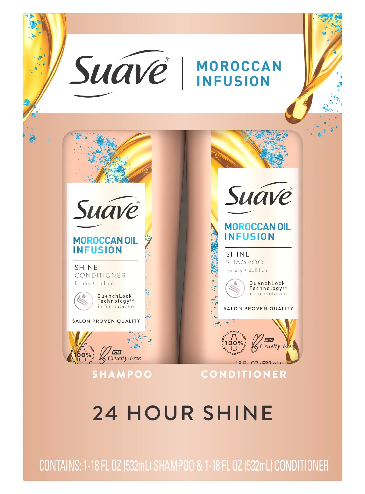 Suave Moroccan Infusion shampoo and conditioner