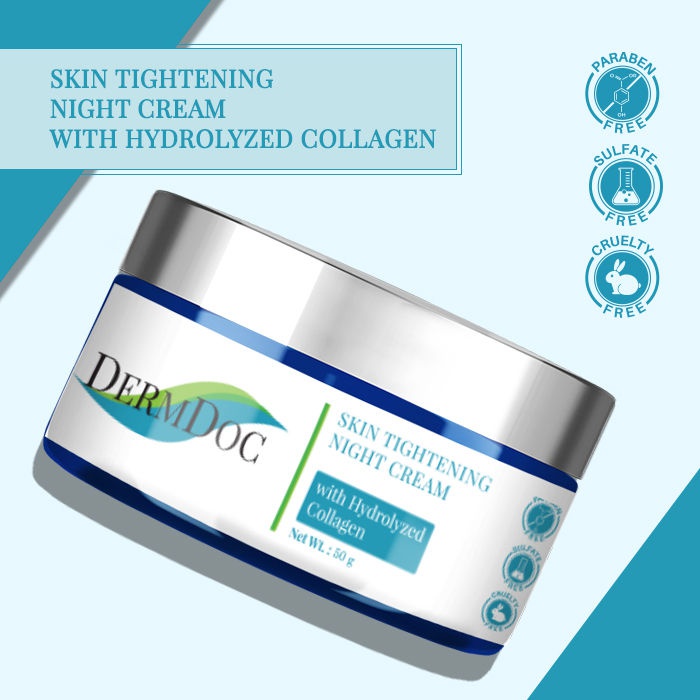 DermDoc Skin Tightening Face Cream With Hydrolyzed Collagen ingredients