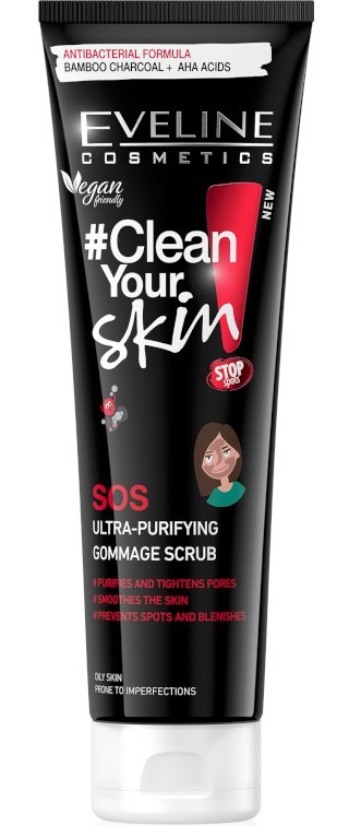 Eveline Clean Your Skin SOS Ultra-Purifying Gommage Scrub