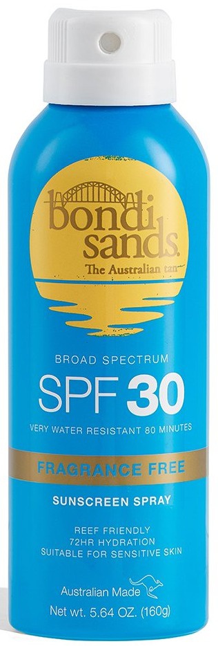 Bondi Sands SPF 30 Fragrance Free Sunscreen Aerosol Mist SPF 30 ingredients (Explained)