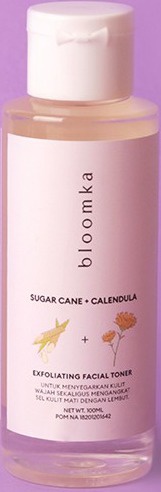 Bloomka Fruit AHA With Sugar Cane (Natural Glycolic Acid) + Calendula Exfoliating Toner