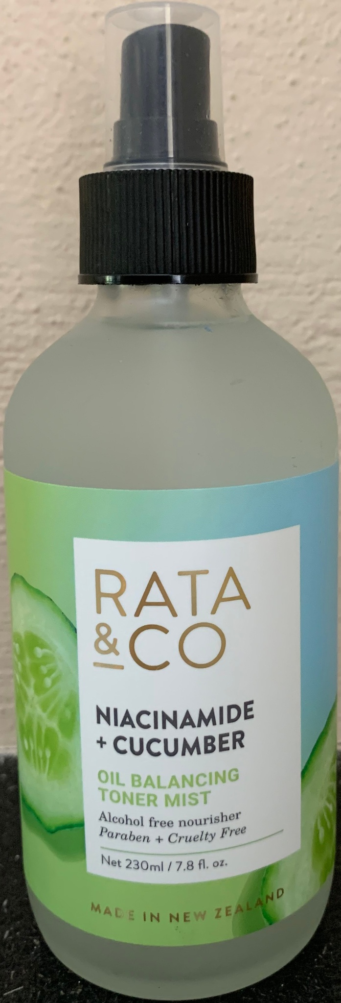 Rata & Co Niacinamide + Cucumber Oil Balancing Toner Mist