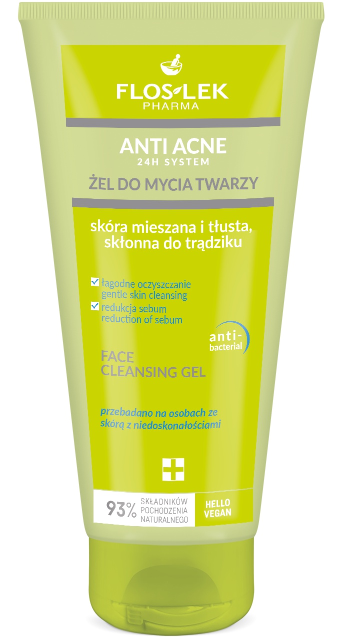 Floslek Anti Acne 24h System Face Cleansing Gel ingredients (Explained)