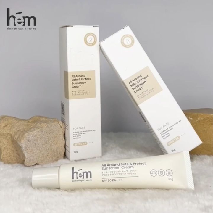 H.E.M All Around Safe & Protect Sunscreen Cream SPF 50 Pa+++