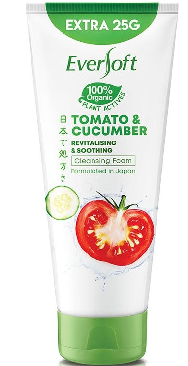 Eversoft Tomato & Cucumber Revitalising & Soothing Cleansing Foam