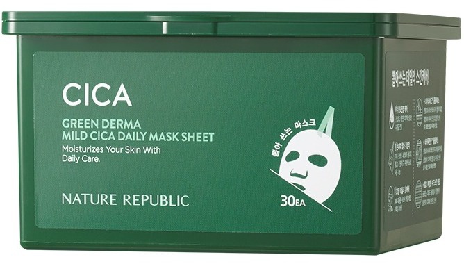 Nature Republic Green Derma Mild Cica Daily Mask Sheet