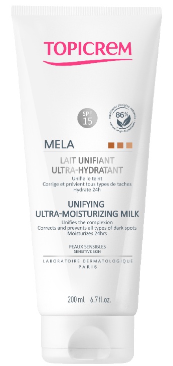 Topicrem MELA Unifying Ultra-Moisturizing Milk SPF 15