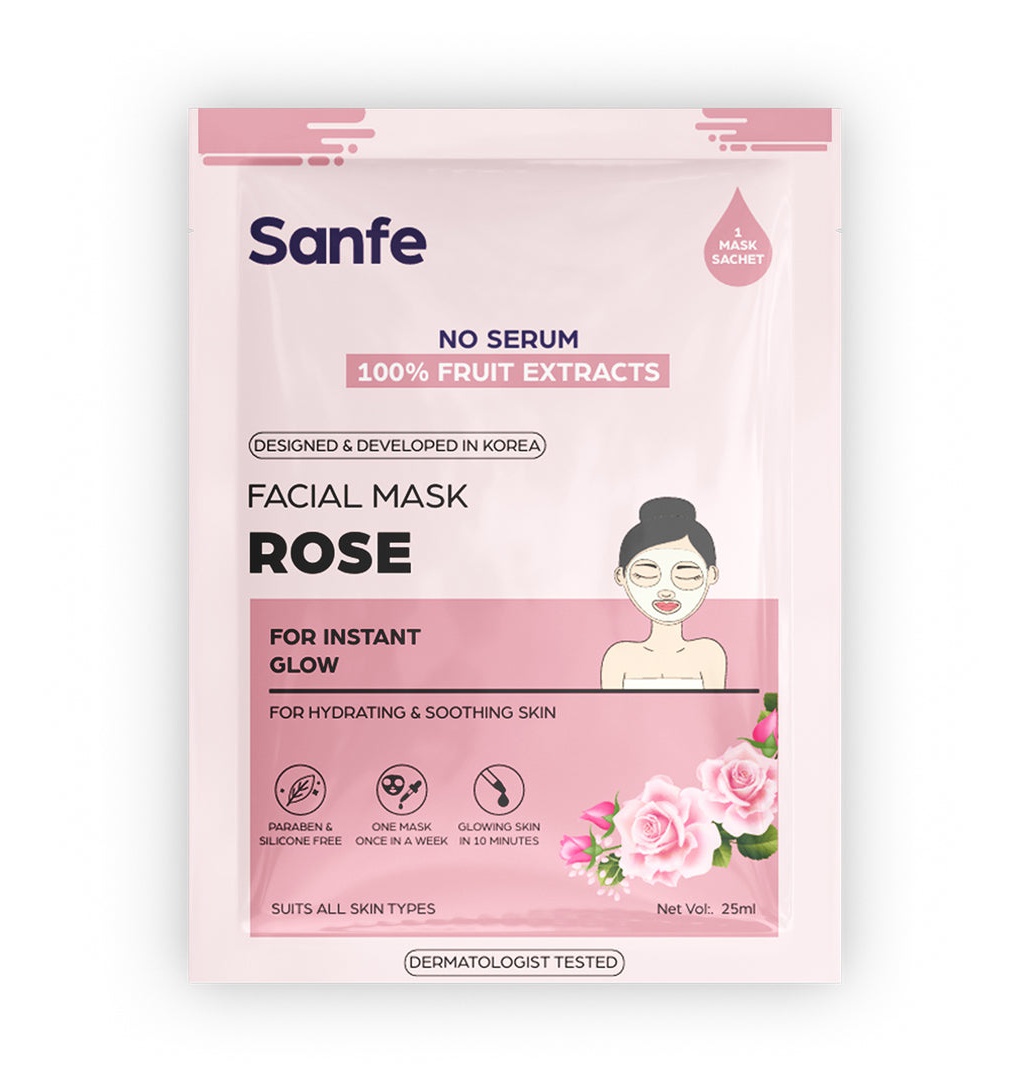 Sanfe Instant Glow Rose Sheet Mask