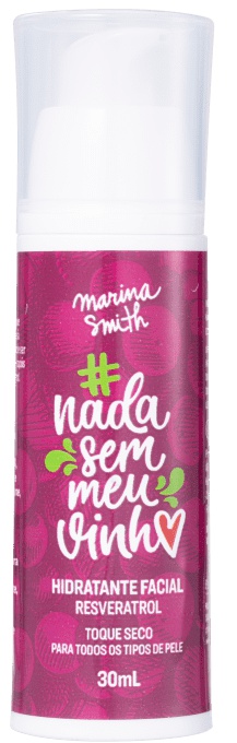 Marina Smith Hidratante Facial Resveratrol #nadasemmeuvinho