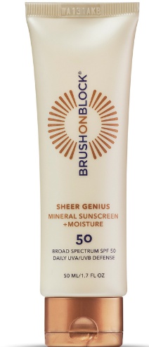 BRUSH ON BLOCK Sheer Genius Mineral Sunscreen + Moisture SPF 50