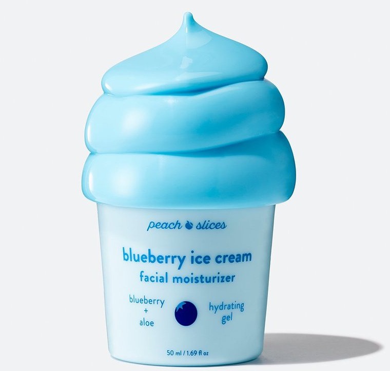 Peach slices Blueberry Ice Cream Facial Moisturizer