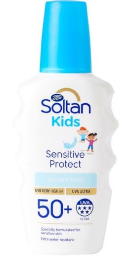 Boots Soltan Soltan Kids Sensitive & Sun Allergy Protect Spray SPF50+