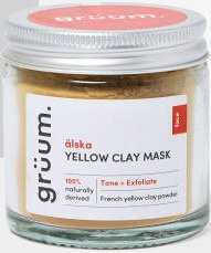 Grüum Älska Yellow Clay Face Mask