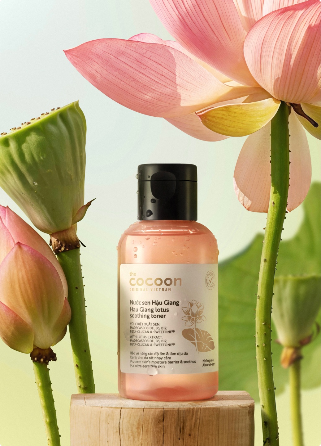 Cocoon Nước Sen Hậu Giang (Hau Giang Lotus Soothing Toner)