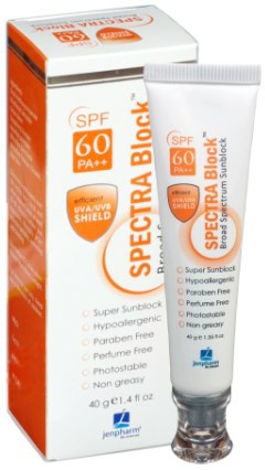 Jenpharm Spectra Block Broad Spectrum Sunblock Cream
