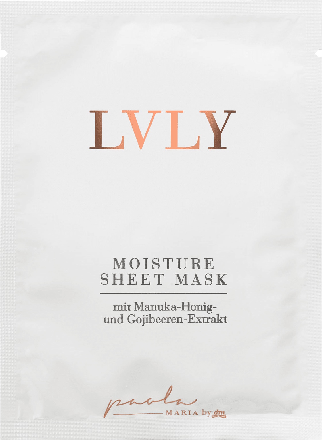 LVLY by Paola Maria Moisture Sheet Mask With Manuka Honey And Goji Extract