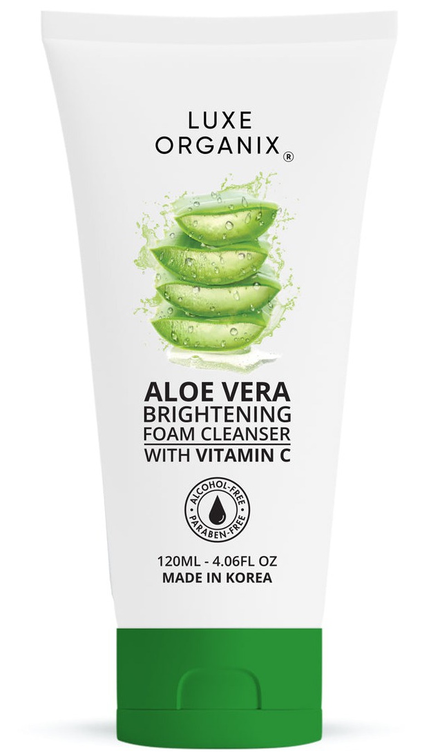 Luxe Organix Aloe Vera Brightening Micro Foam Cleanser With Vitamin C