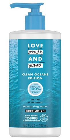 Love beauty and planet Sea Salt & Bergamot Lotion