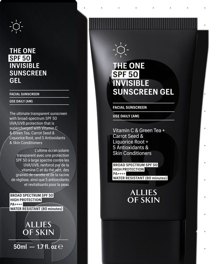 Allies of Skin The One SPF 50 Invisible Sunscreen Gel