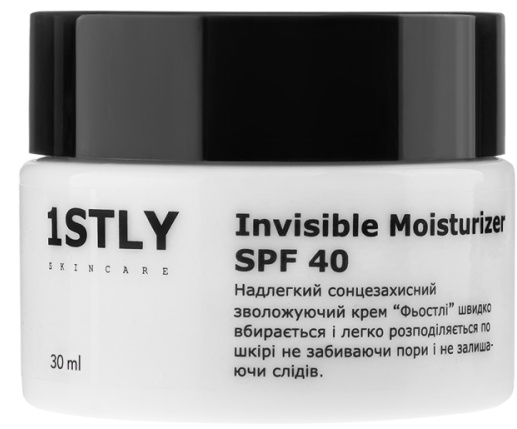 1STLY Skincare Invisible Moisturizer SPF 40