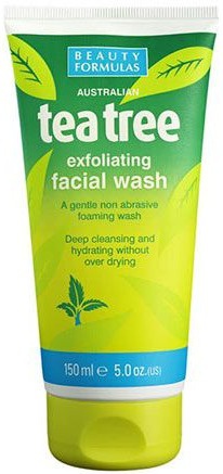Beauty Formulas Tea Tree  Exfoliating Facial Wash