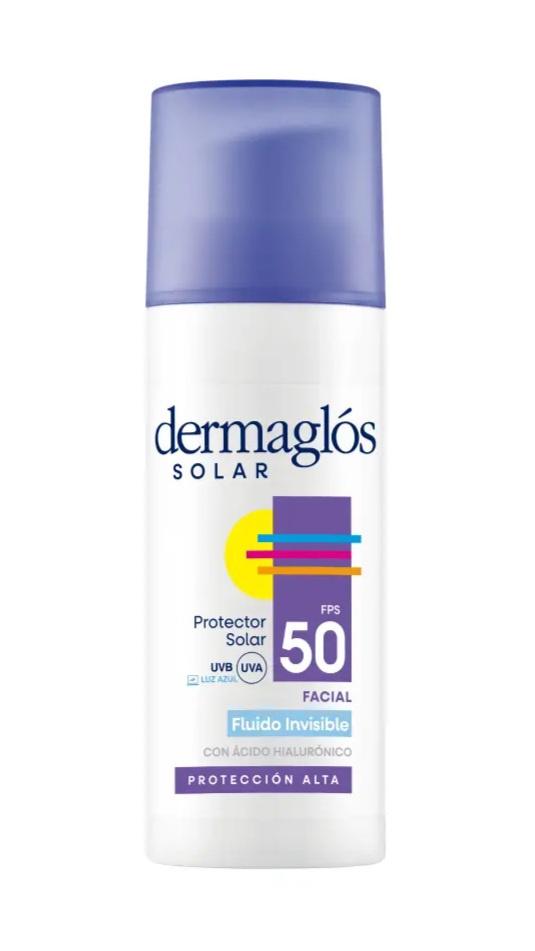 Dermaglós Protector Solar FPS 50 Facial Fluido Invisible