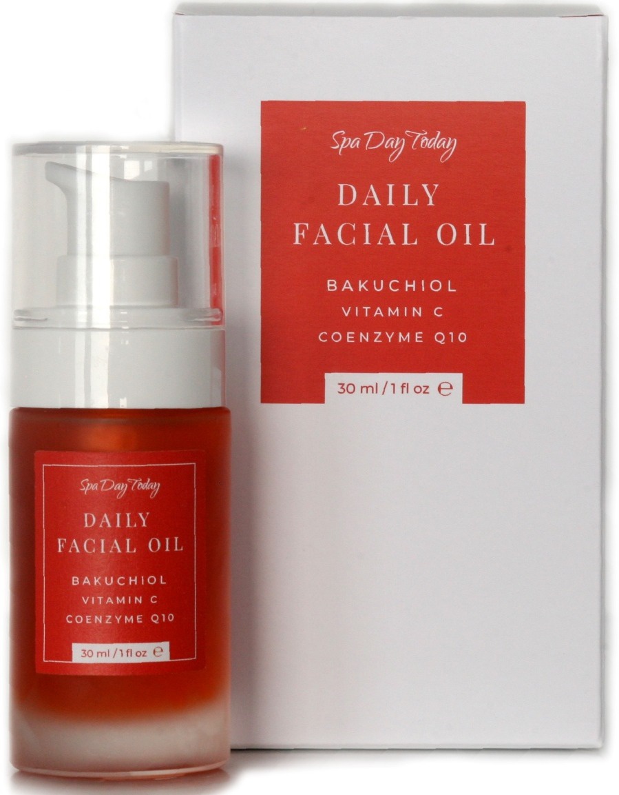 Spa Day Today Daily Facial Oil Bakuchiol Vitamin C Coenzyme Q10