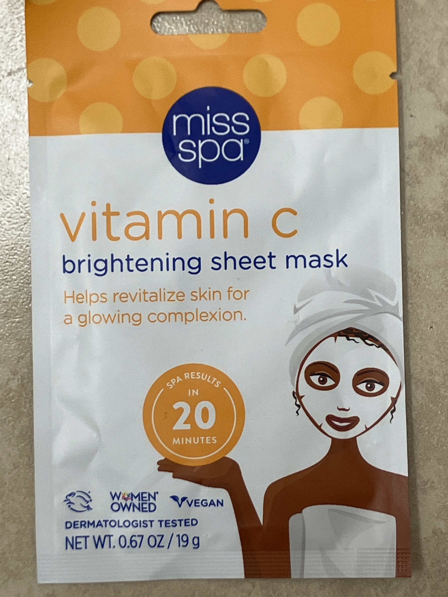 Miss Spa Vitamin C Brightening Sheet Mask