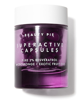 Beauty Pie Superactive Capsules Pure 3% Resveratrol + Exotic Fruit Oils