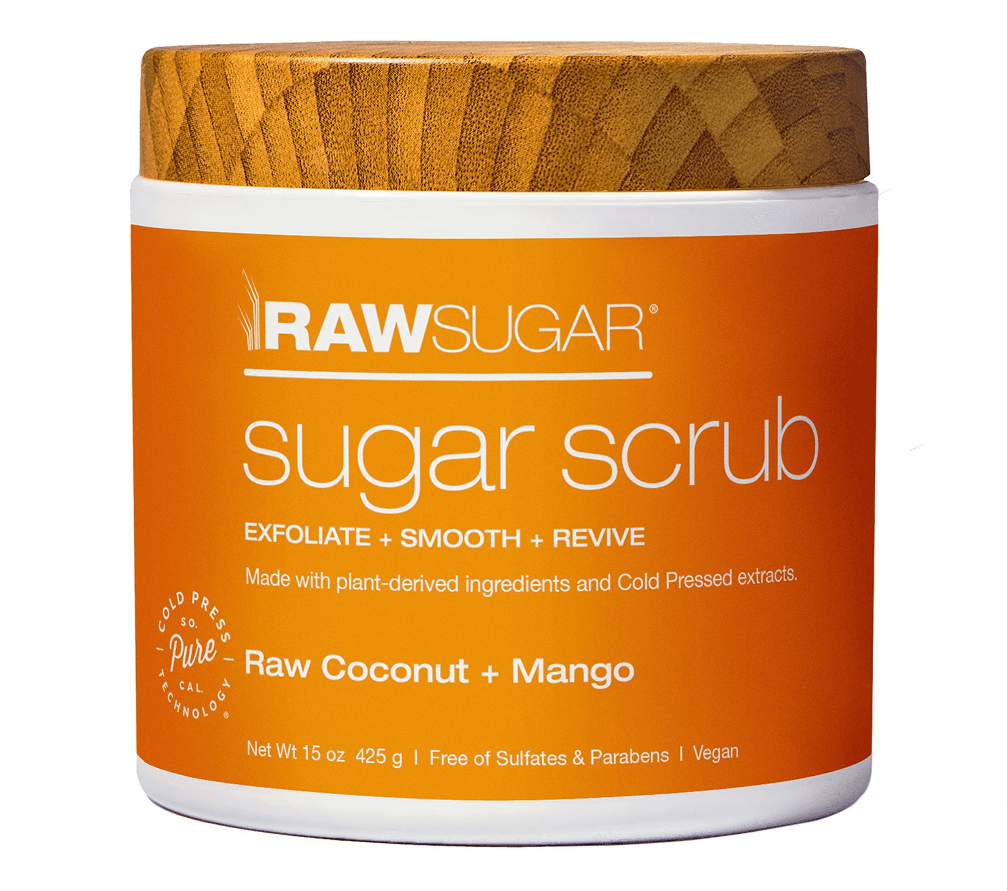 Raw Sugar Sugar Scrub Raw Coconut + Mango