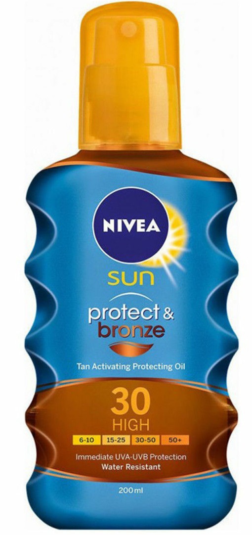Nivea Sun Protect & Bronze Tan Activating Protecting Oil SPF 30+