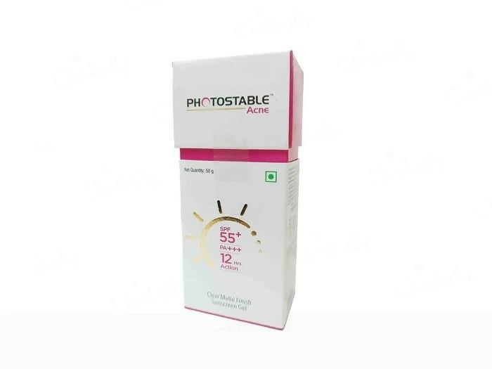 Photostable acne Clear Matte Finish Sunscreen Gel