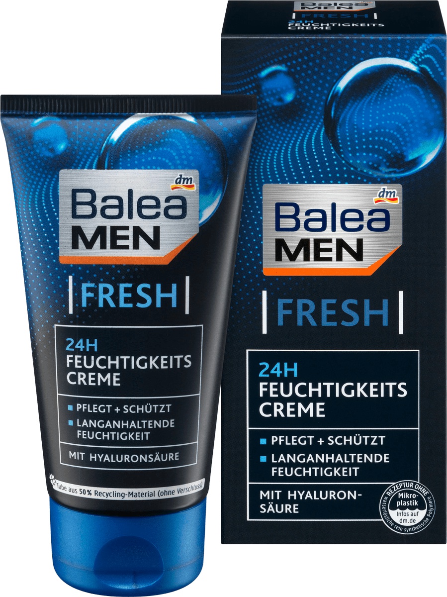 Balea MEN  Fresh 24h Feuchtigkeits Creme