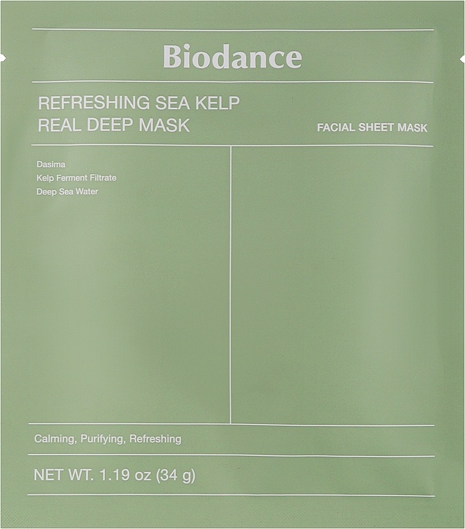 Biodance Refreshing Sea Kelp Real Deep Mask